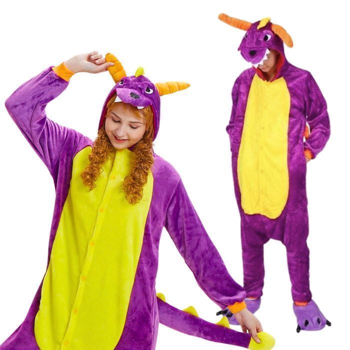 Piżama Onesie Kigurumi Kostium Przebranie Spyro XL: 175-185cm