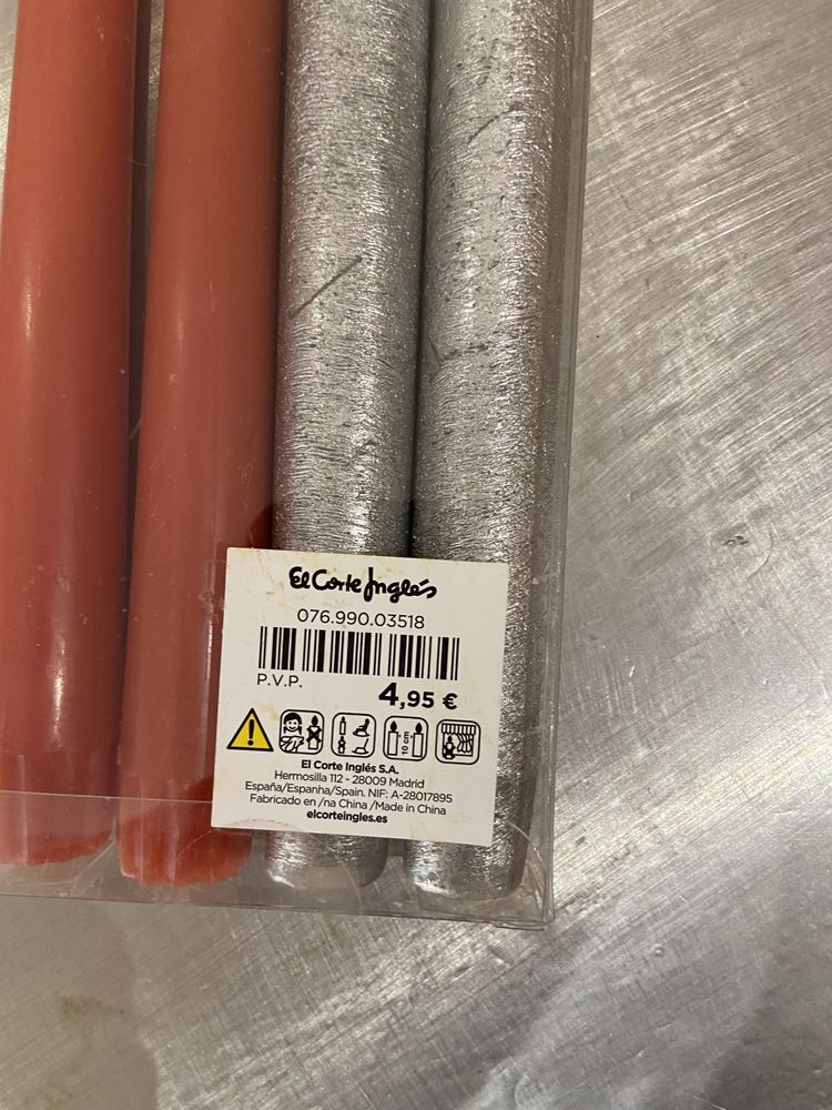 Seis velas El Corte Inglês