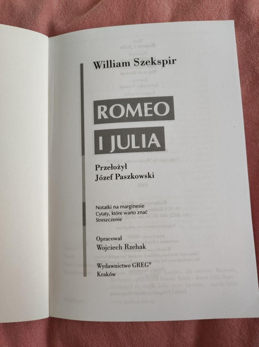 William Szekspir - Romeo i Julia