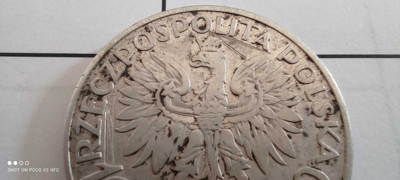 Moneta srebrna Polska 10 zł 1932 Głowa Kobiety Polonia srebro ag