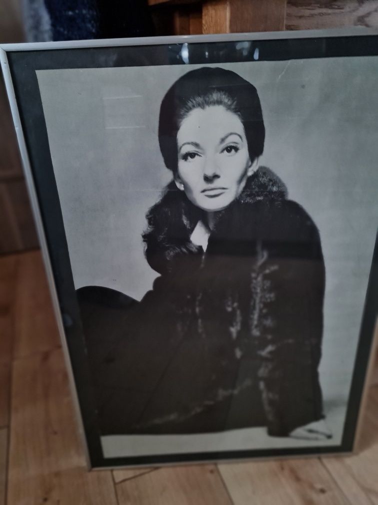 Plakat Maria Callas w ramce. CENA Z WYSYŁKĄ.