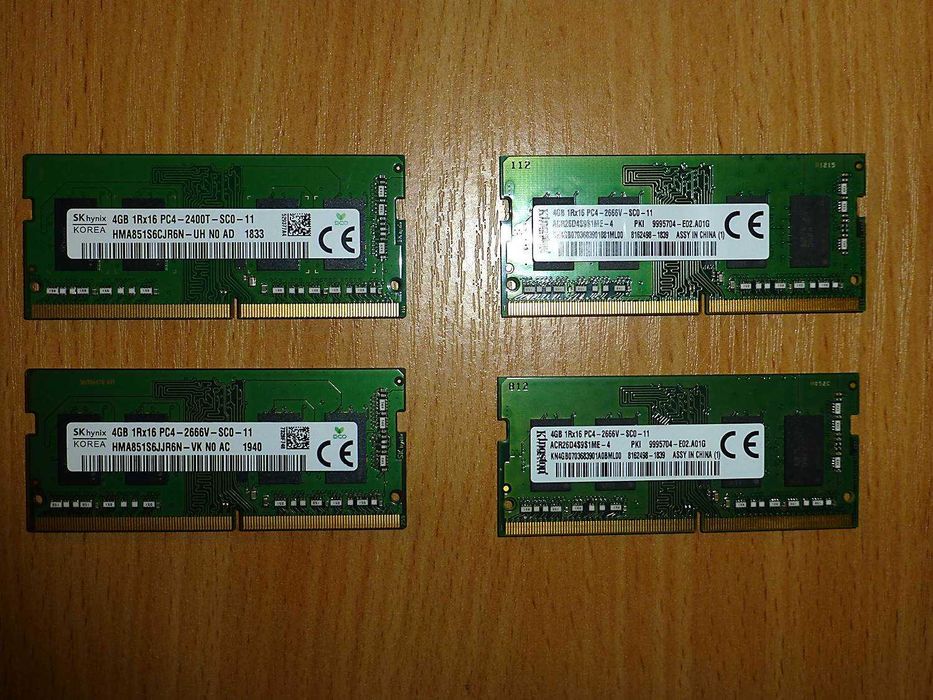 Оперативная память,для ноутбука,DDR4,SO-DIMM,PC4-2666v,2400t,4,8,16 GB