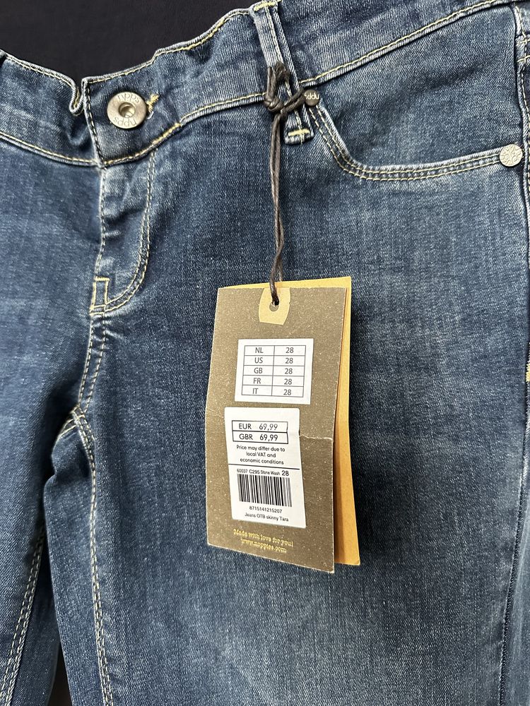 Nowe Spodnie ciążowe Dżinsowe granatowe npps rozmiar 28