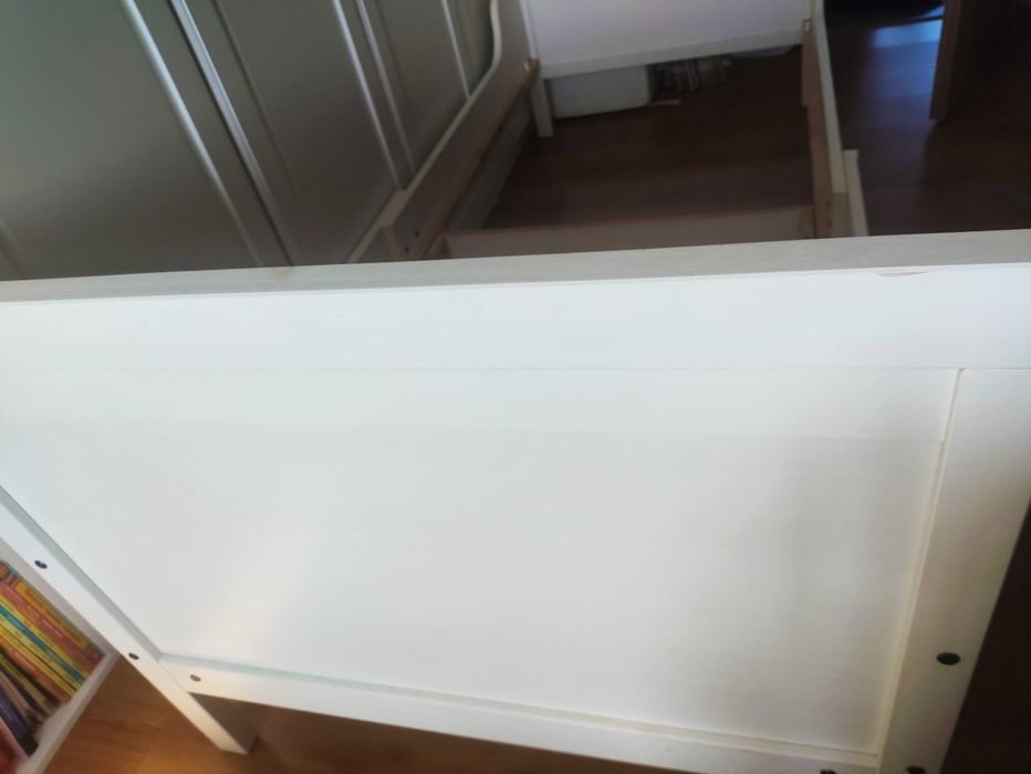 IKEA SUNDVIK Rozsuwana rama łóżka i dno łóżka 80x200 cm biały