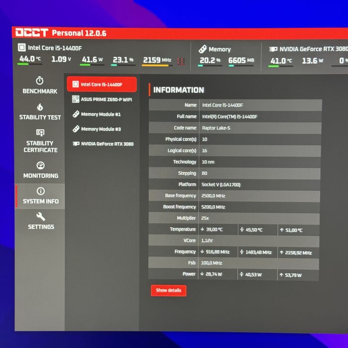 Топ комплект Z690 Asus, i5 14400F материнська плата, процесор