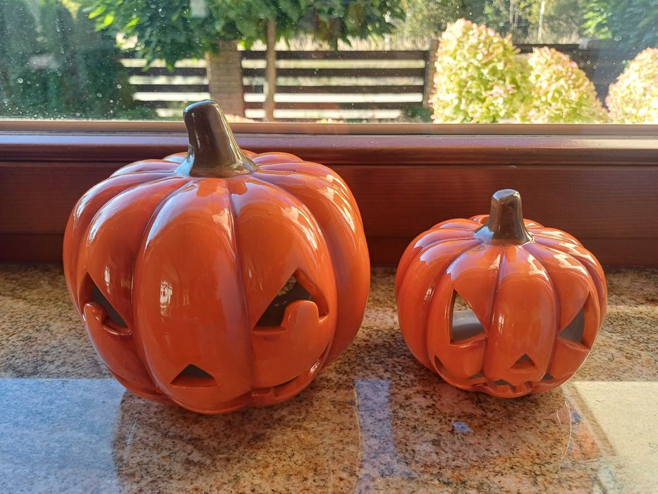 Dynia Dynie Halloween Lampion Porcelana 2 szt Home&You