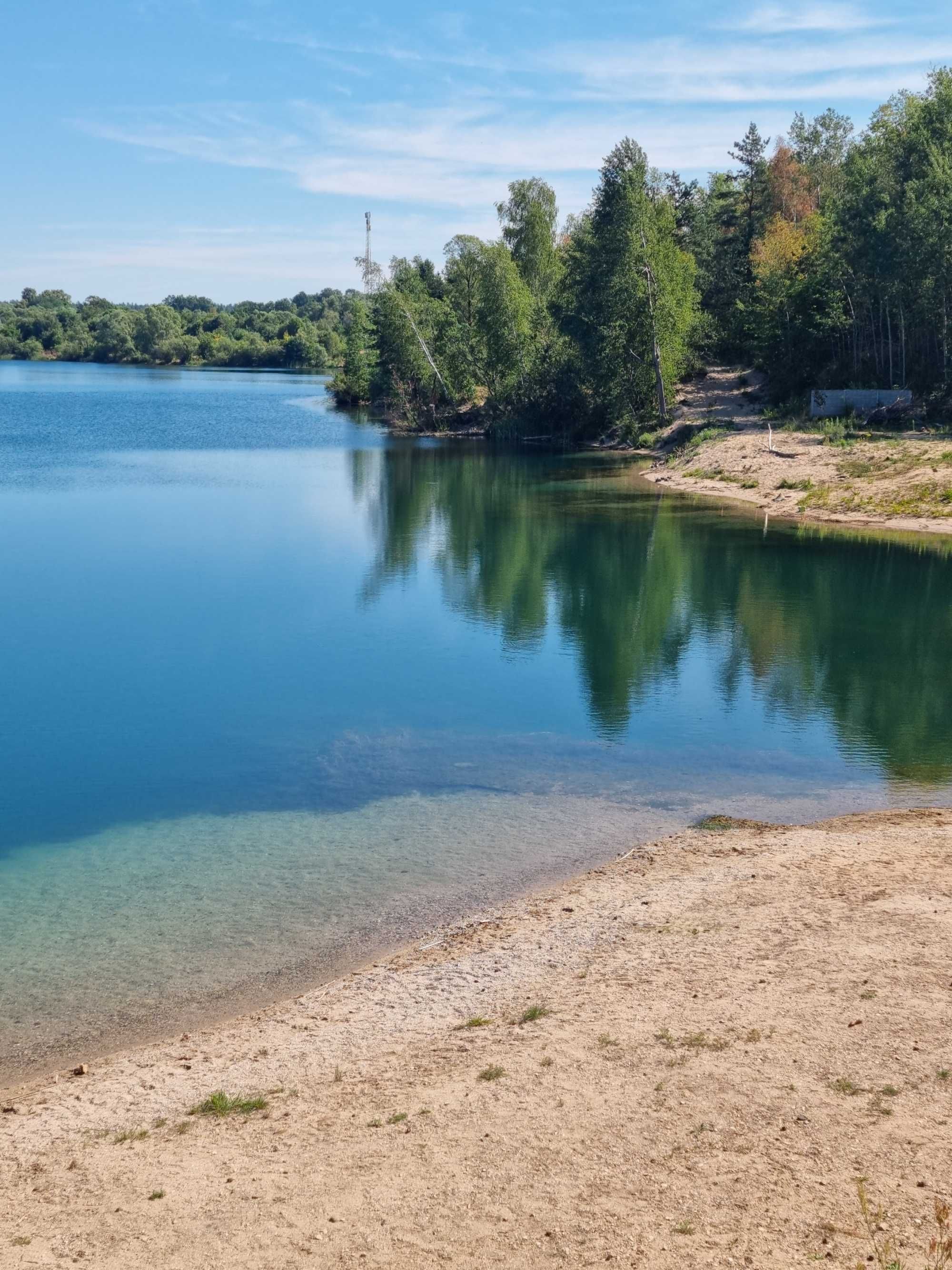 Działka własna linia brzegowa plaża PRYWATNE jezioro KRĘPNICA PREMIUM