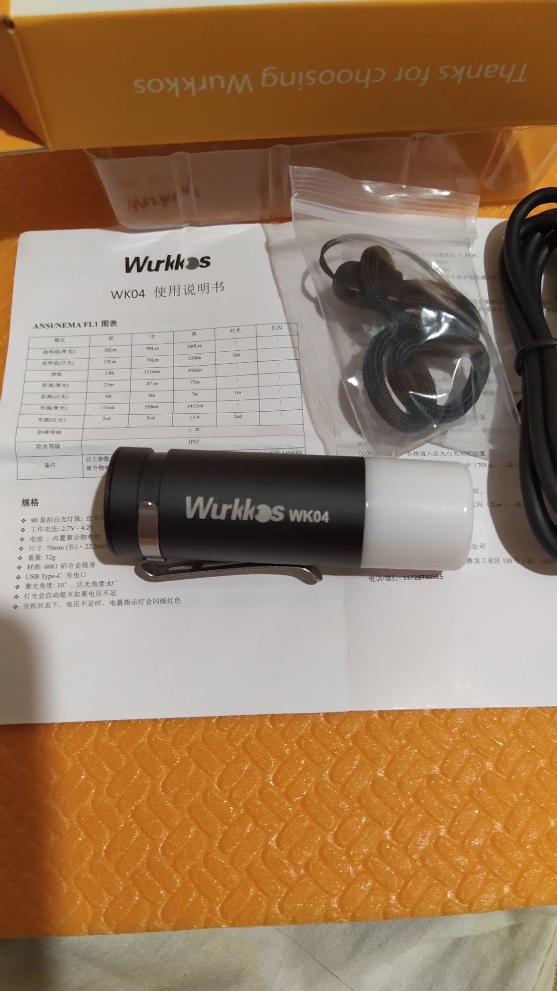 фонарь wurkkos wk04, как fenix lumintop sofirn новый  без торга