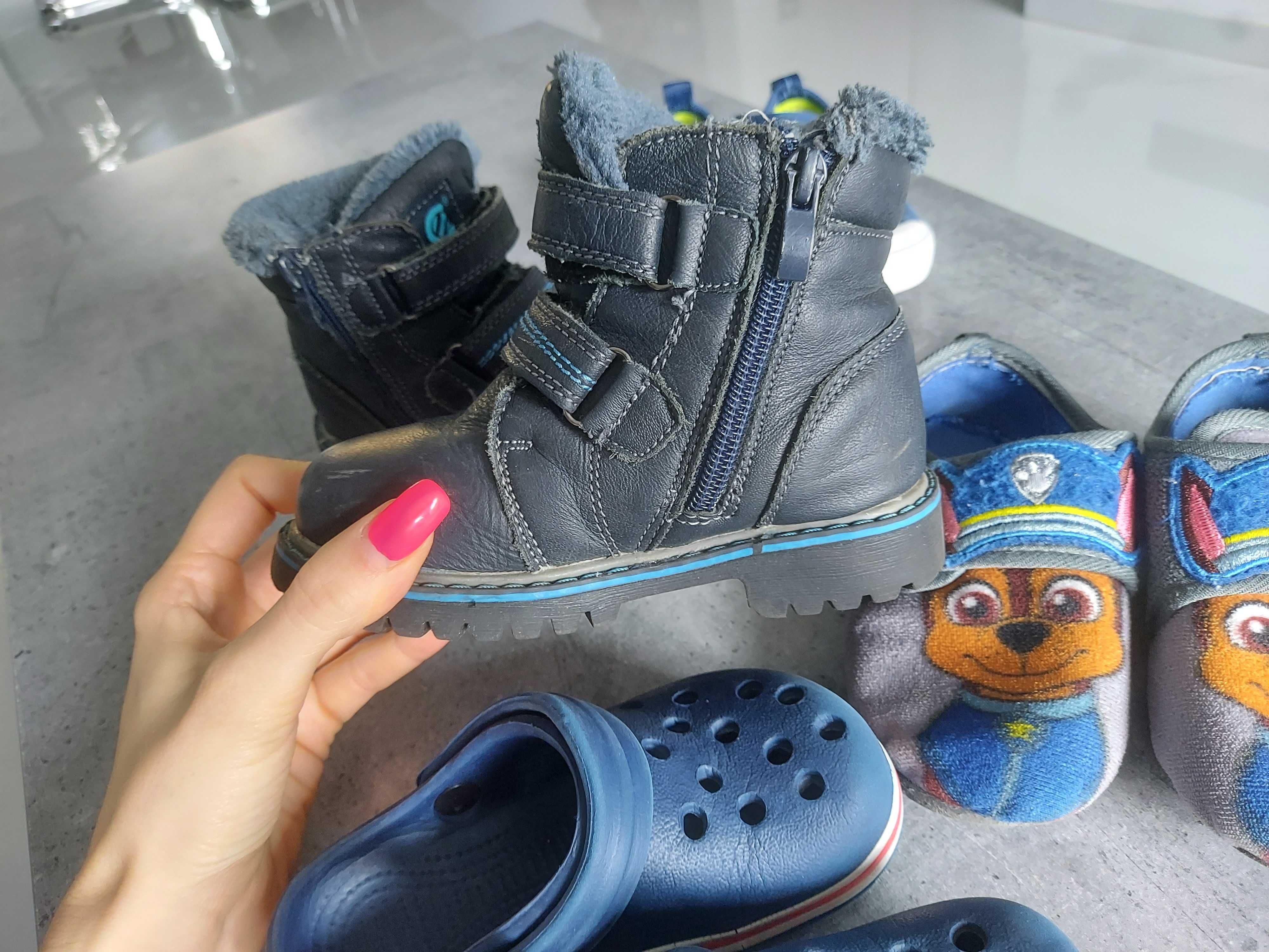 Cena za 4 pary buty chodaczki kroksy papcie psi patrol 25 TANIO