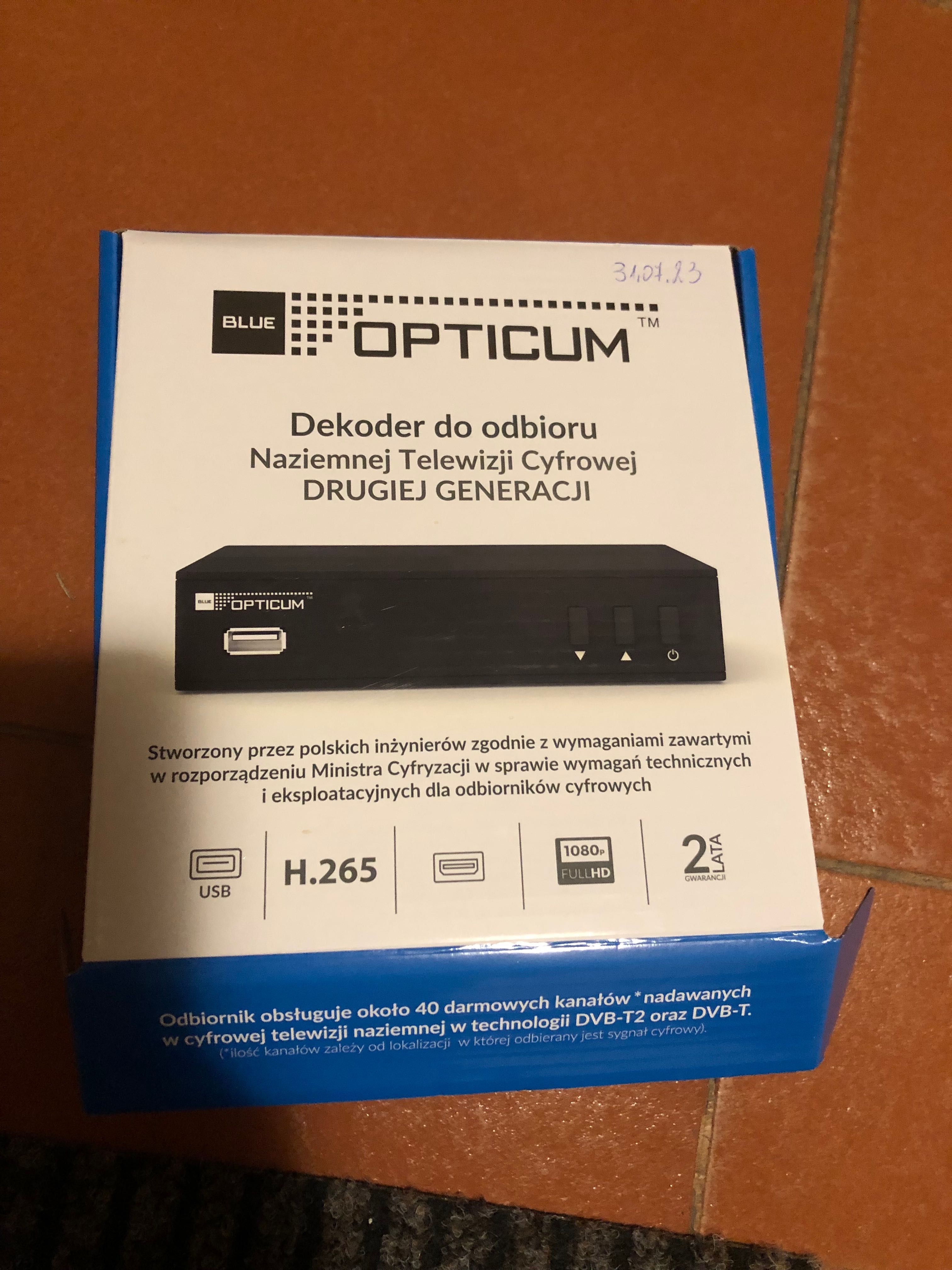 Dekoder DVB T Opticum Blue
