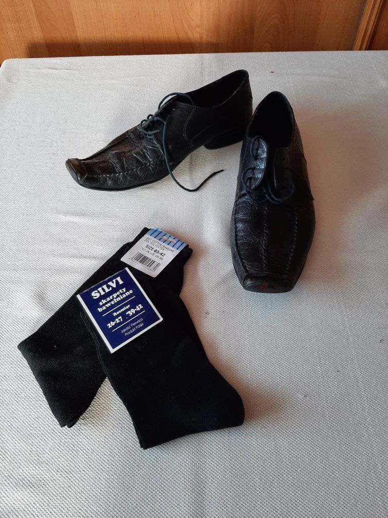 Buty męskie że skóry rozmiar 41