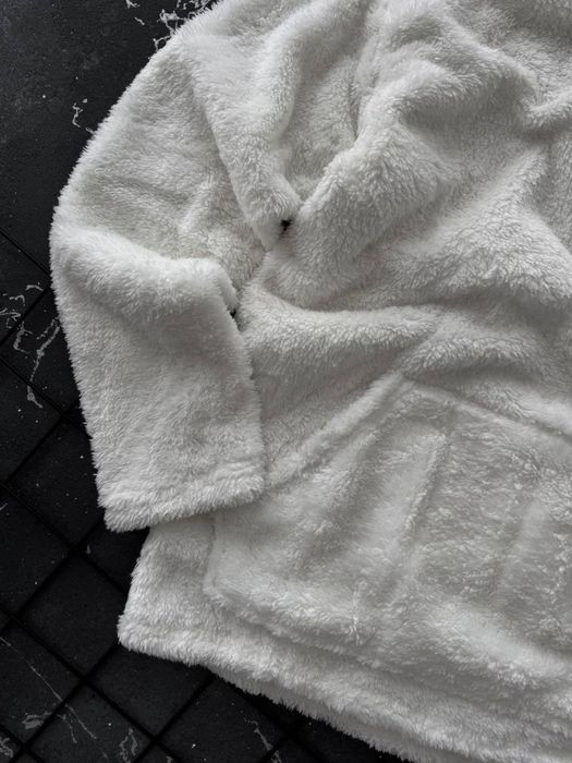 Тепла флісова худі Jordan • Білий чоловічий худі