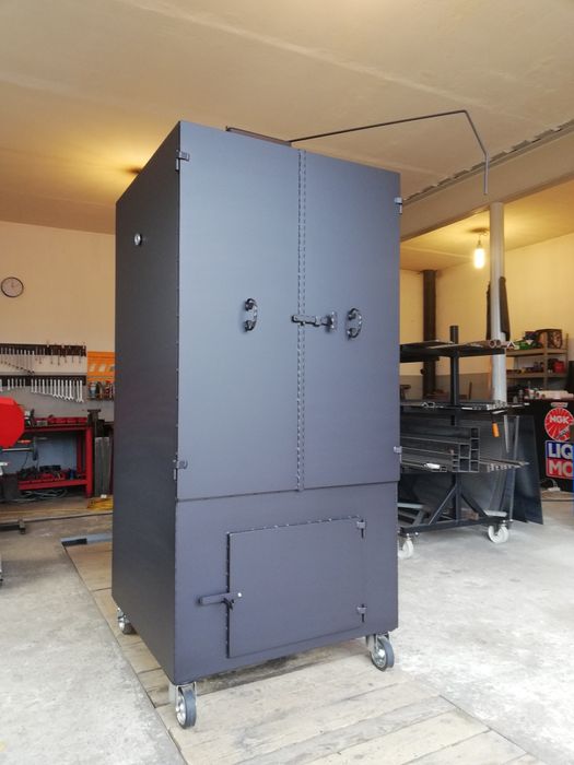 Wędzarnia Przemysłowa Mobilna Grill Masarnicza Wędzok Blacha 4 mm