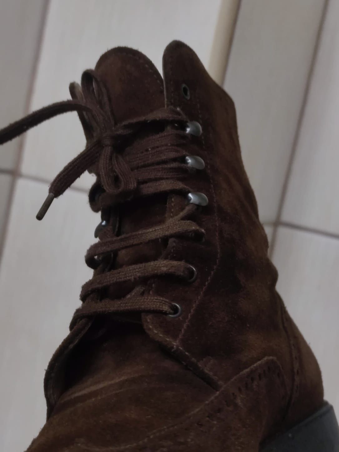 męskie 39 buty skórzane Rosetti zamsz zamszowe trzewiki wysokie classi