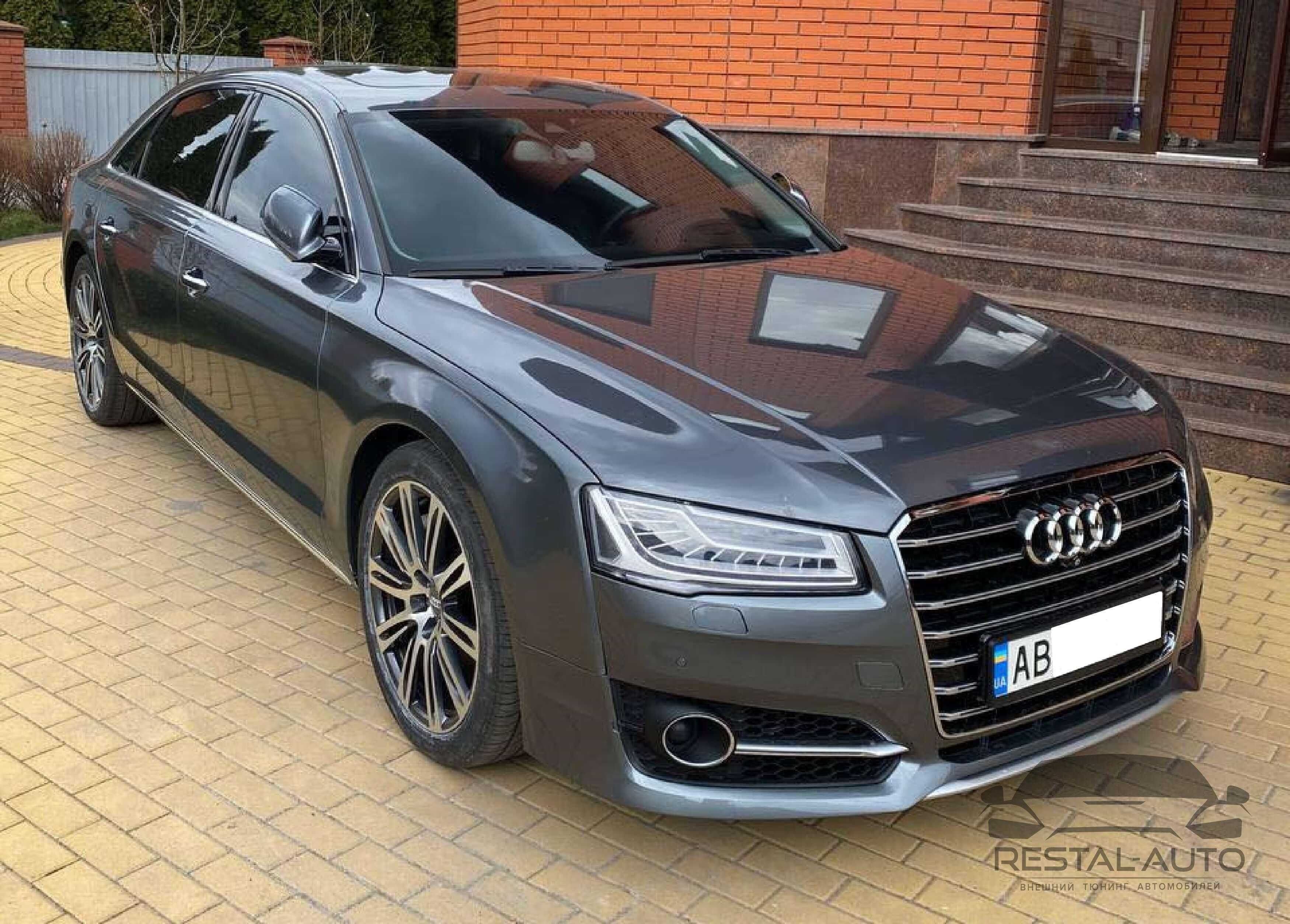 Бампер Передний на Audi A8 D4 14-17 года в стиле S-Line ауди а8 d4 S8