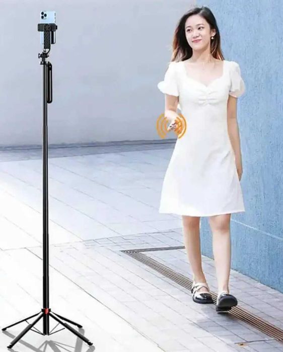 Штатив для телефону компактний монопод з пультом 180см PG COMPANY P185