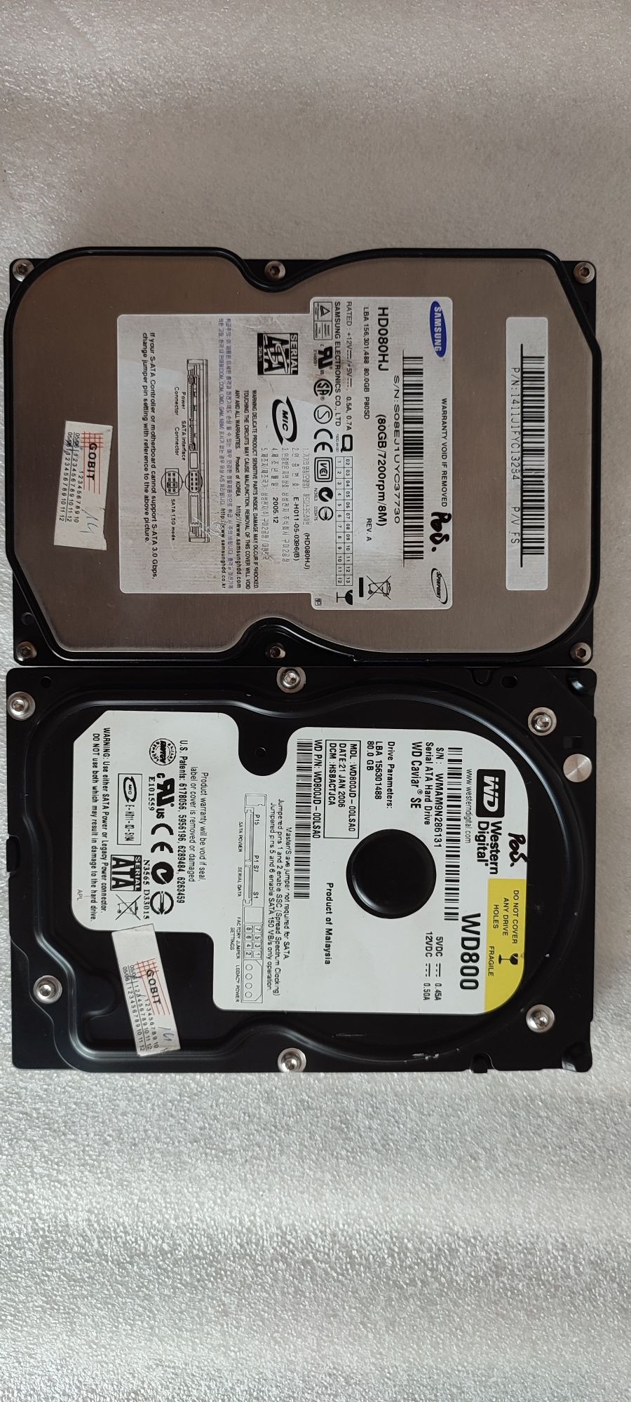 Жорсткі диски HDD 250, 500 gb