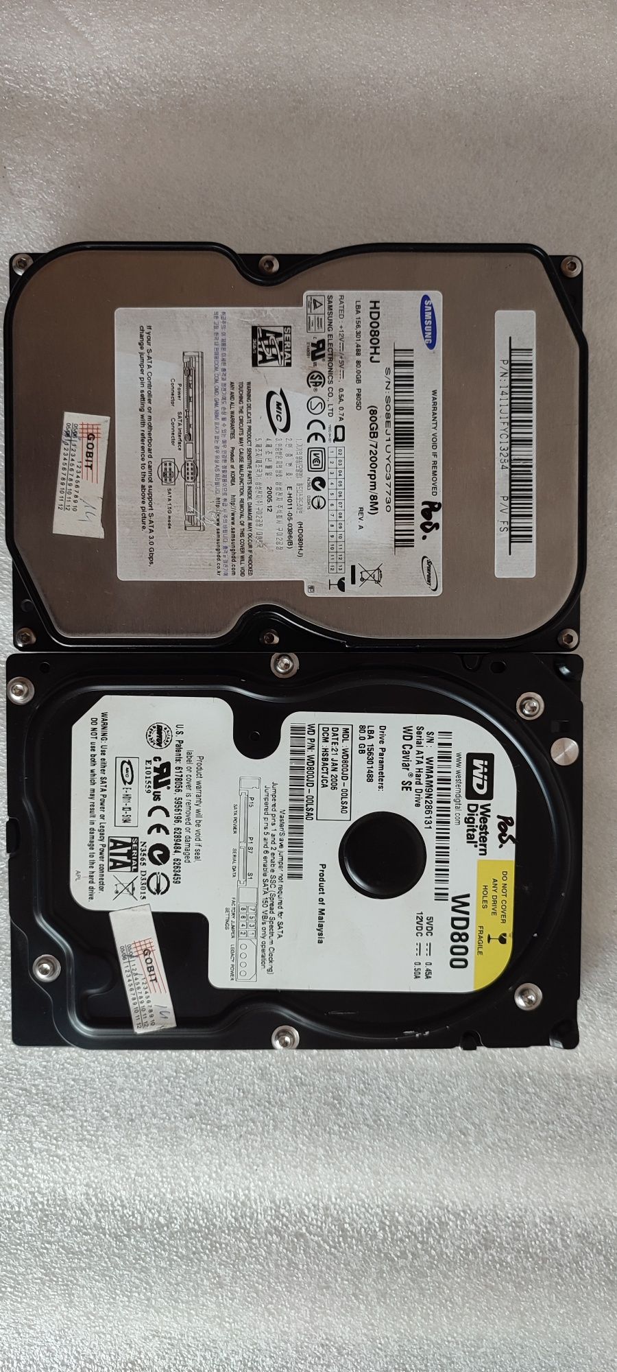 Жорсткі диски HDD 250, 500, 1000 gb