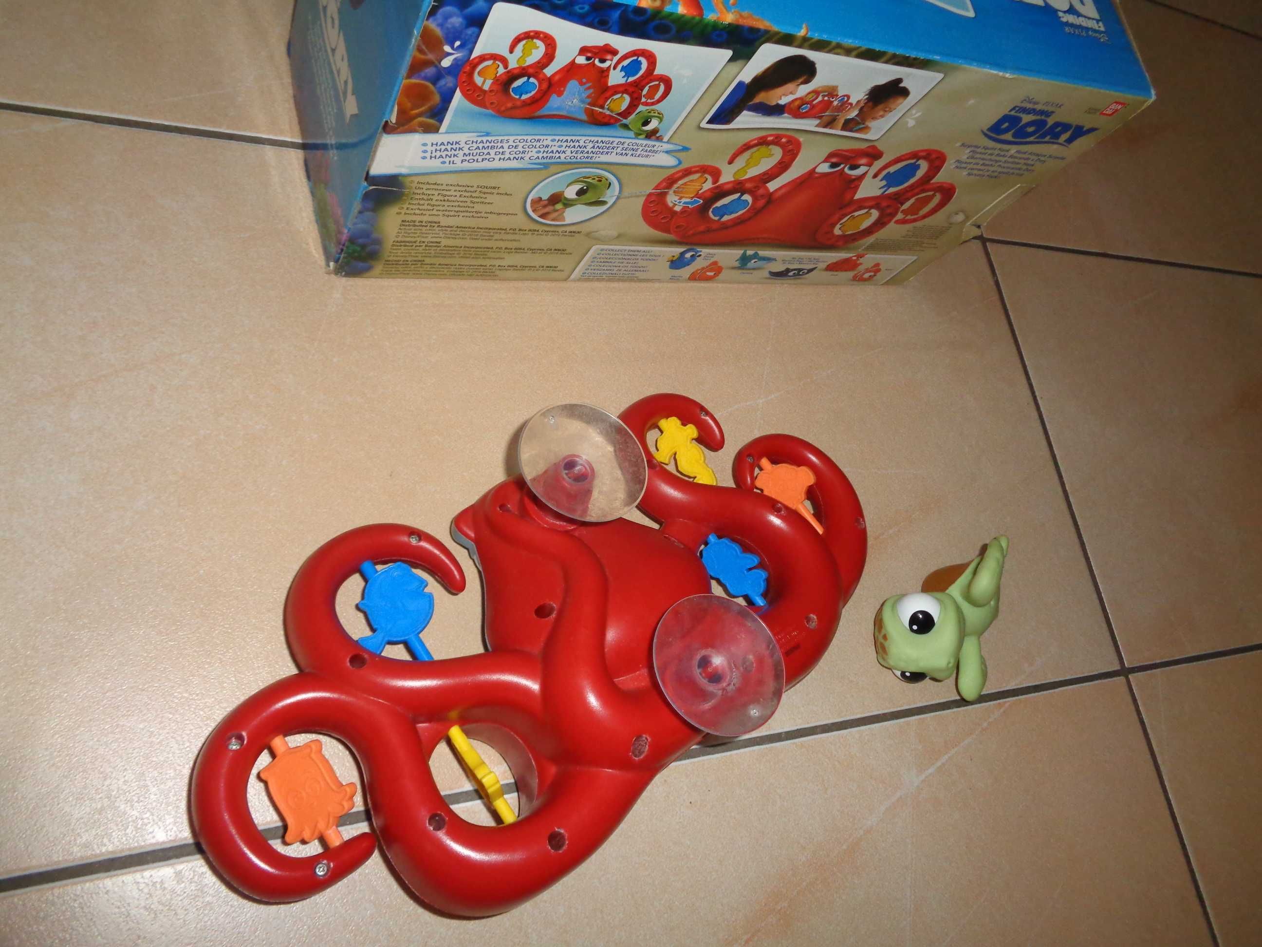 DISNEY Gdzie jest Dory Finding zabawka do kąpieli wody Ośmiornica Hank