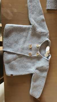 Sweterek, ponczo dla noworodka, dziewczynka 50-56