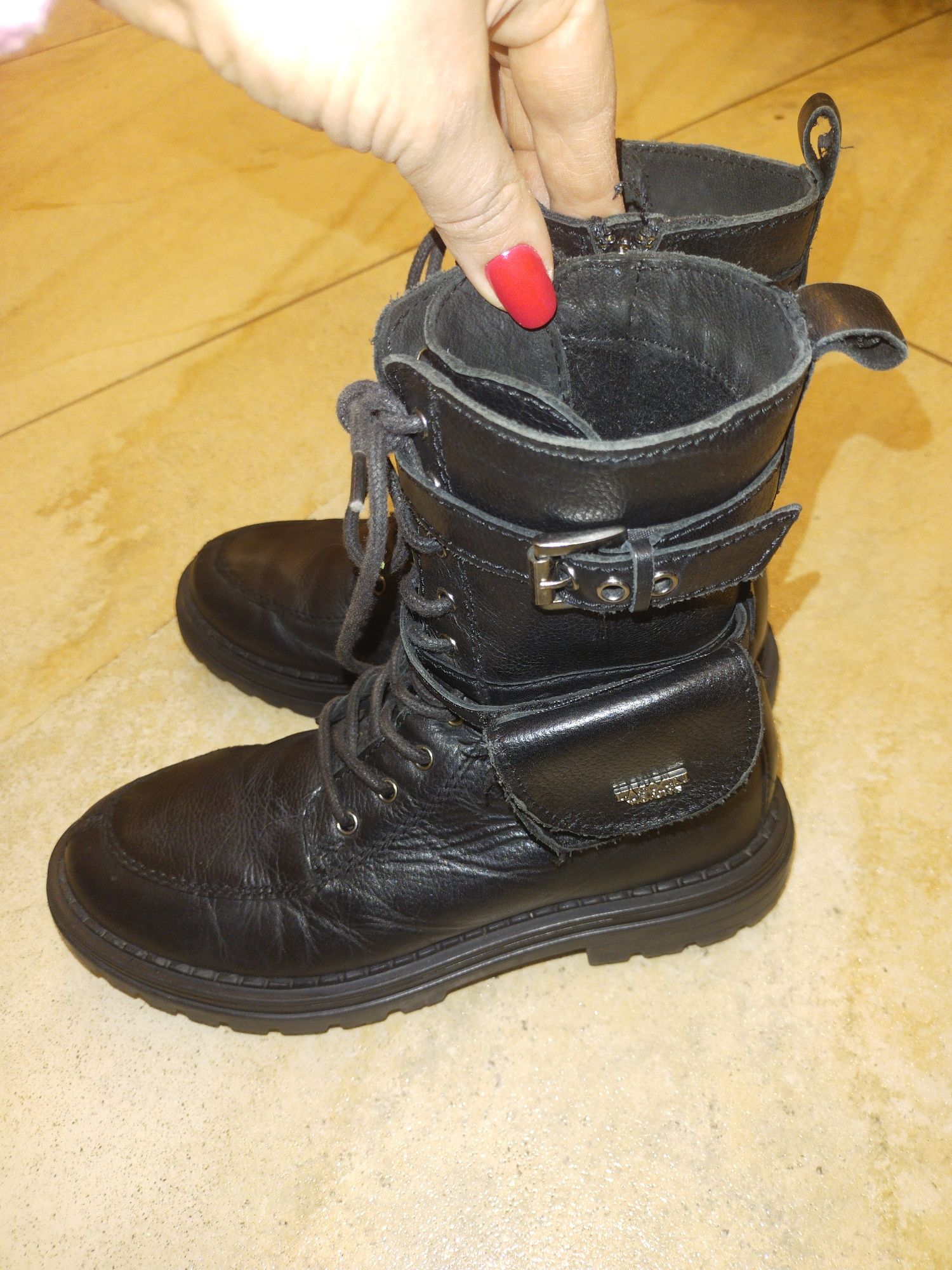 Kozaki oficerki buty zimowe dla dziewczynki Lasocki Young rozmiar 35