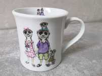 Uroczy kubek Rather Charming Leonardo Collection Family Meerkats 300ml