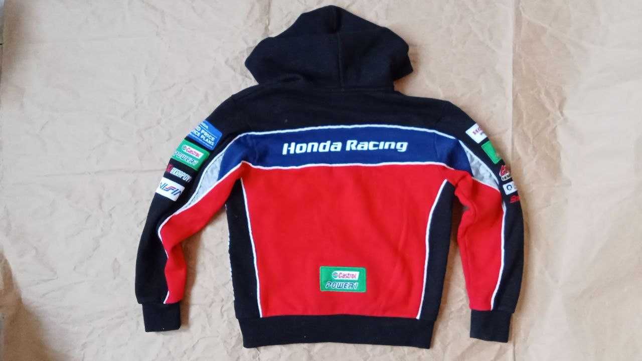куртка худи детская honda racing castrol power snap-on nifin 9-12 лет