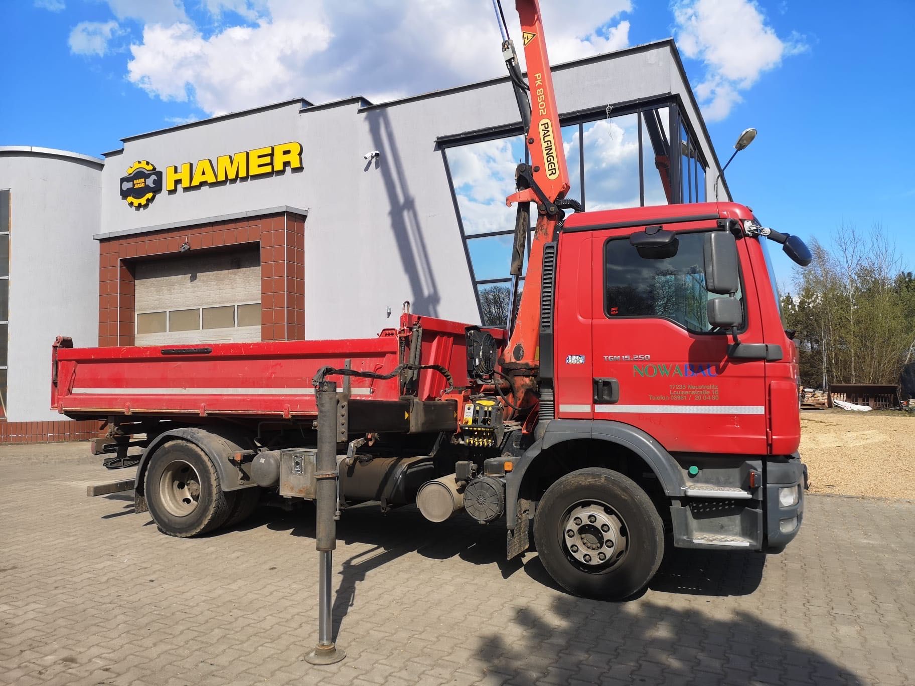 Man TGM 15.250 wywrotka z HDS rok 2011 samochód  ciężarowy