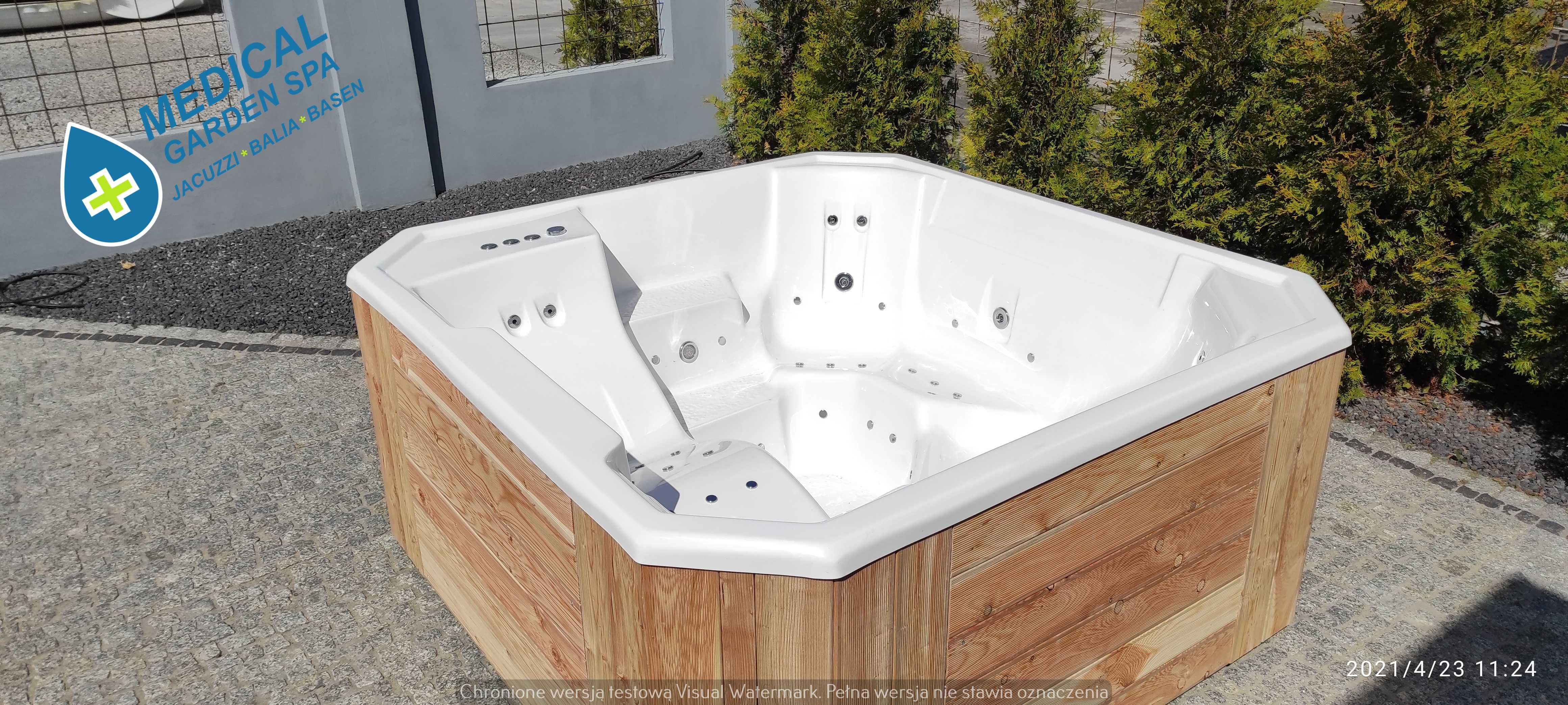 Jacuzzi wanna hydromasaż basen balia gorąca beczka transport GRATIS