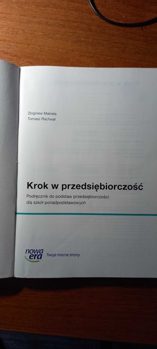 krok w przedsiębiorczość podręcznik i ćwiczeniówka