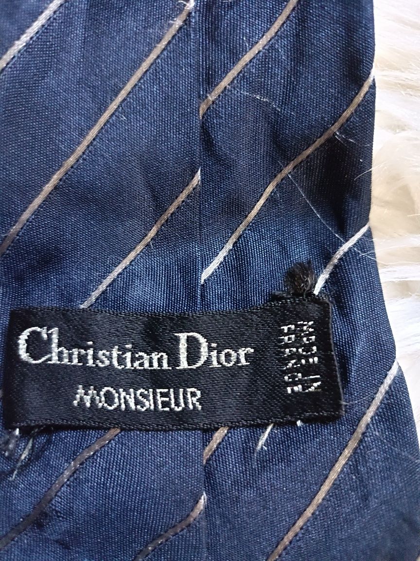 Krawat jedwab Christian Dior