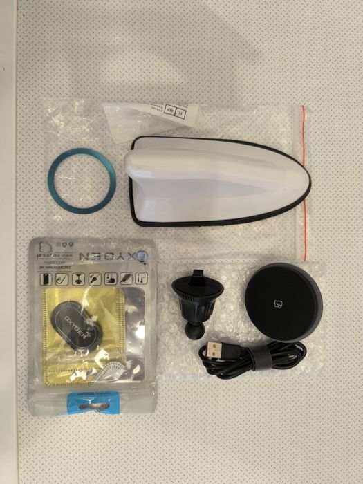 Uchwyt magnetyczny RGB+Antena płetwa+Ring magnetyczny oxygen