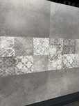 Płytki ścienne 25 x 75 Kuchenne Patchwork Twin Taupe Mat Rekt glazura