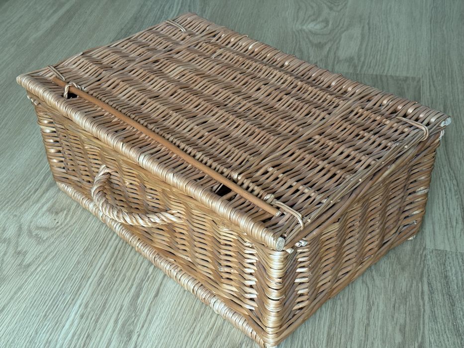 Kosz wiklinowy prostokatny