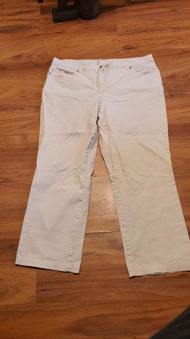 Spodnie letnie  kremowe Gerry Weber roz 42/44