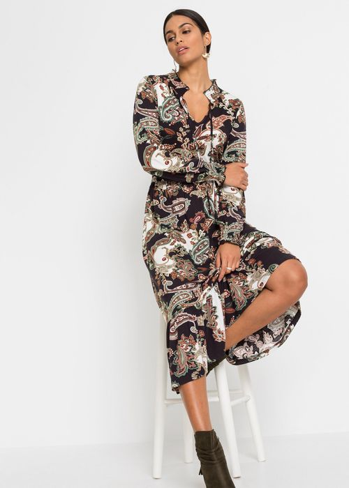 B.P.C sukienka z nadrukiem wiskoza r.36/38