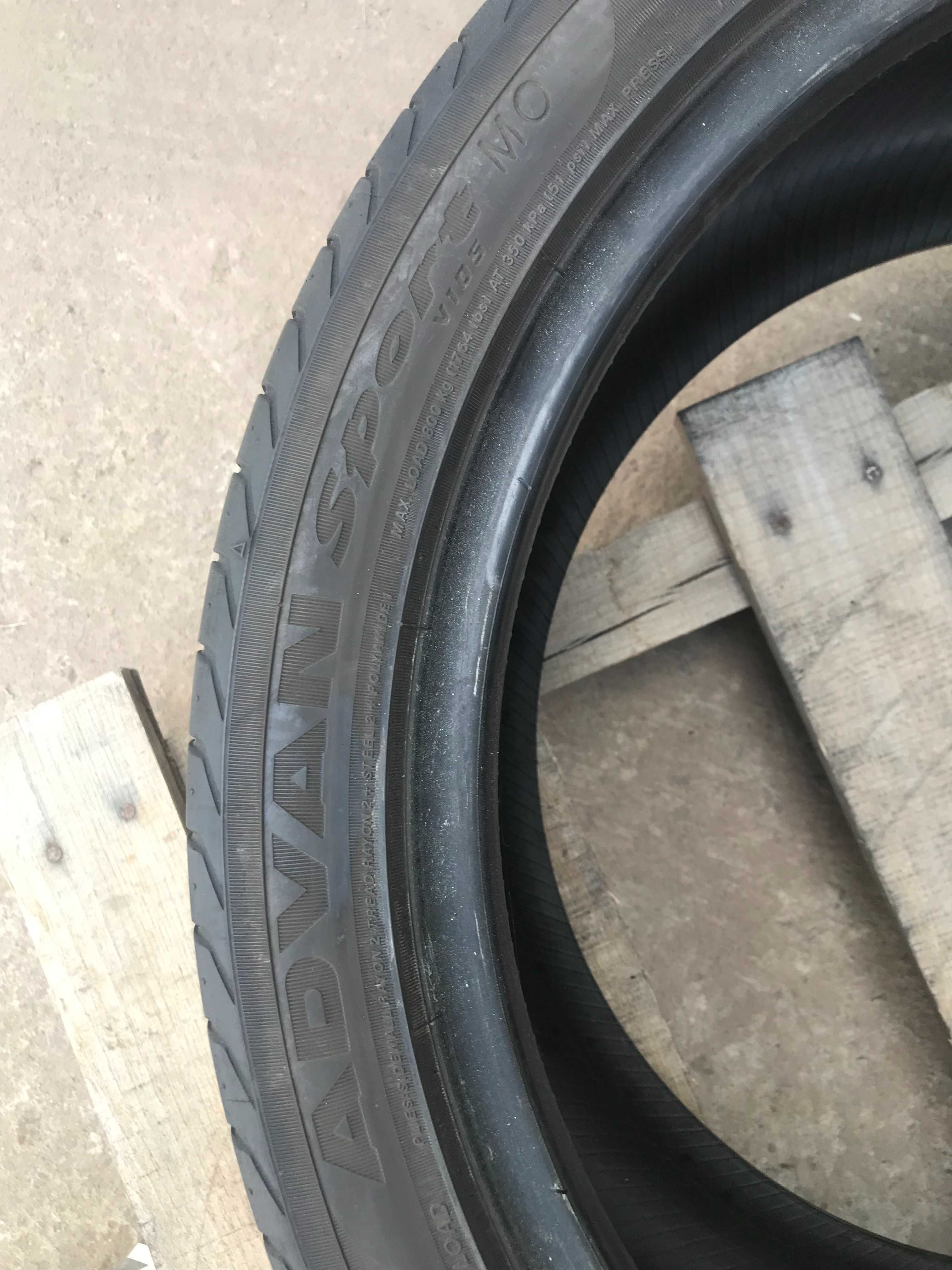 Шини Yokohama Advan Sport V105 275/35R19 Пара Літо Б/у Склад Оригінал