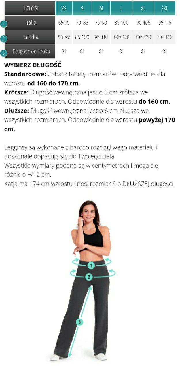 Nowe Legginsy Polarosi Relaxed Skadi Lelosi Rozmiar S