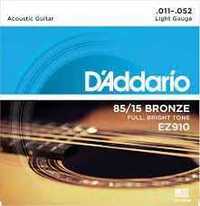 Struny do gitary akustycznej D'addario EZ910