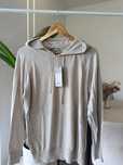 Sweter z kapturem bluza beżowa bawełniana copenahnen