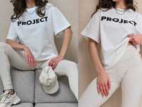 Project runway lemonada nowy t-shirt z napisem Uni