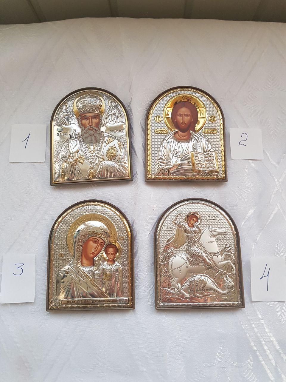 Иконка греческая серебро