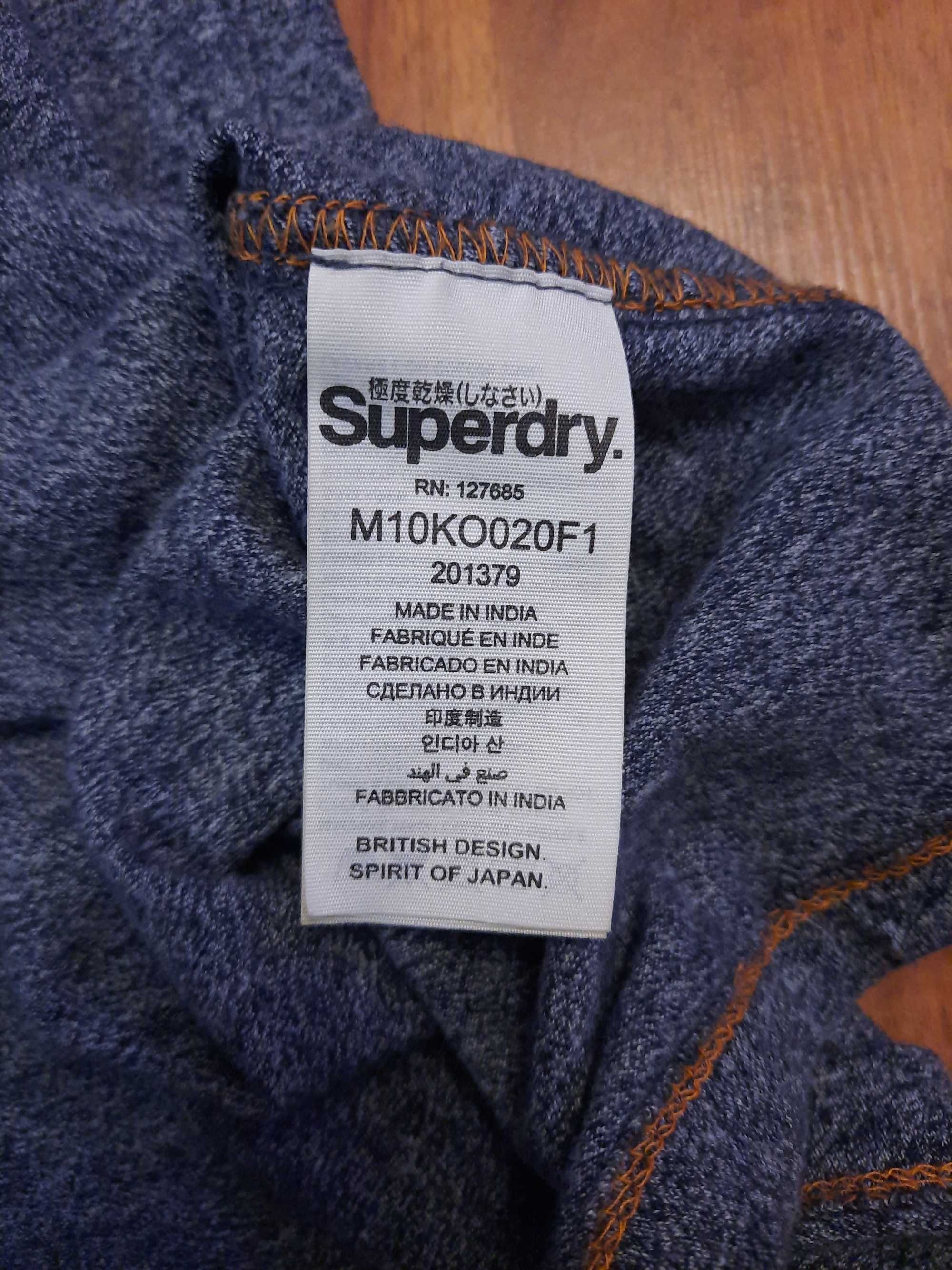 Koszulka szara bawełniana tshirt Superdry rozmiar XL