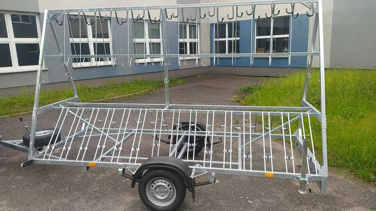 Przyczepa do przewozu 30 rowerów - wynajem