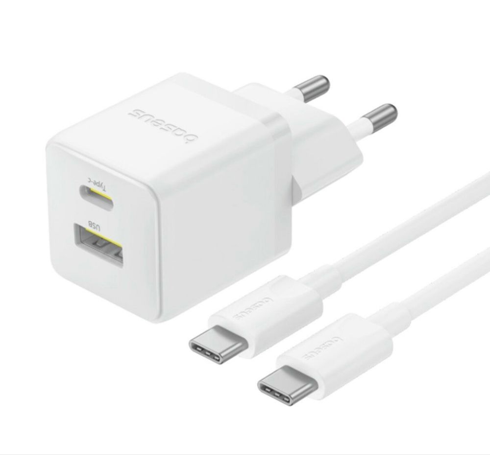 Зарядний Пристрій Baseus PD30W USB+Type-С з кабелем Туре-С to Type-С