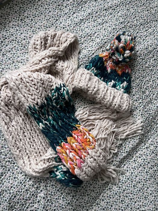 Жіноча тепла шапка і шарф Zara m розмір