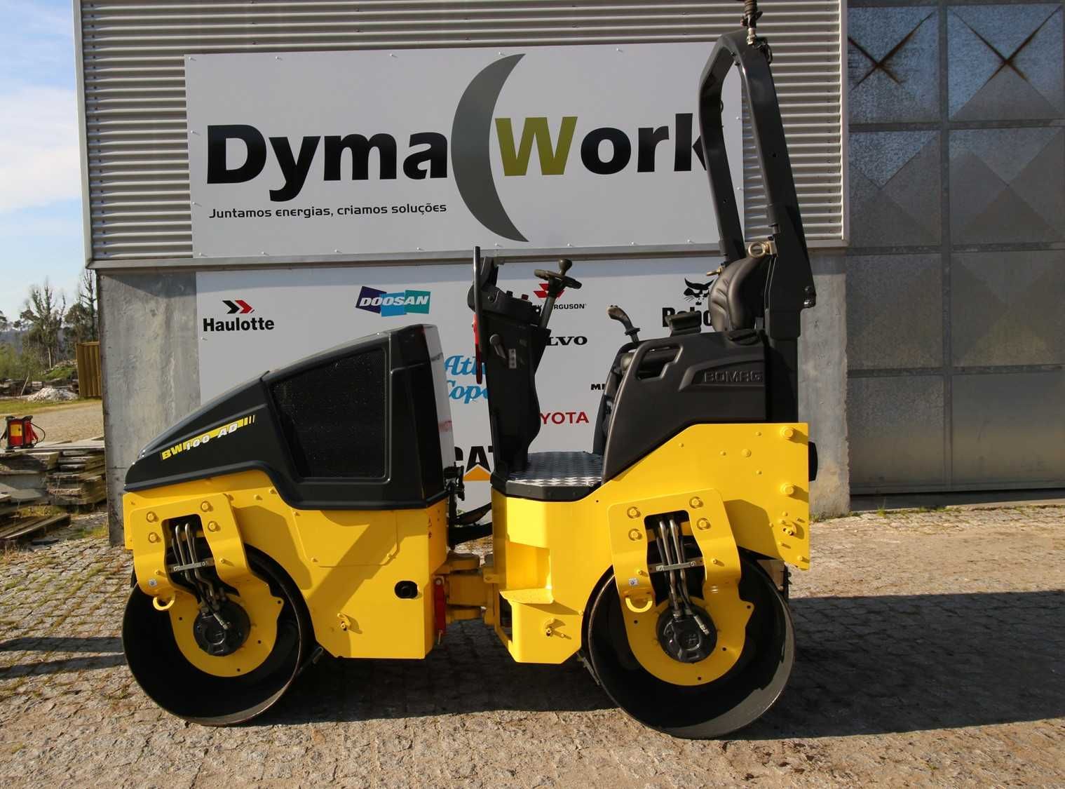 Cilindro Bomag 100 AD W 5  novo para terra e asfalto 2.5 toneladas