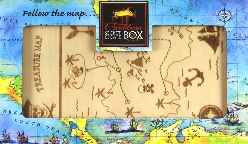 Łamigłówka Escape Box Caribbean Secret poziom 4/4. EUREKA 3D