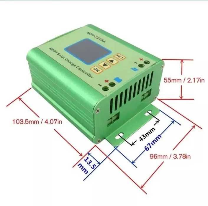 MPPT 7210A повышающий преобразователь контроллер для солнечных батарей