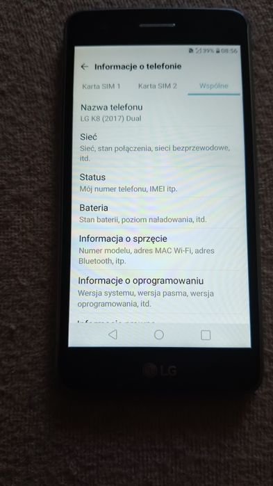 LG k8 stan bardzo dobry